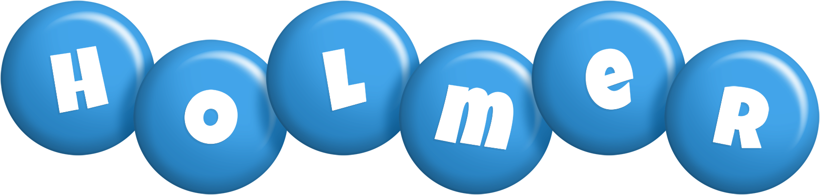 Holmer candy-blue logo