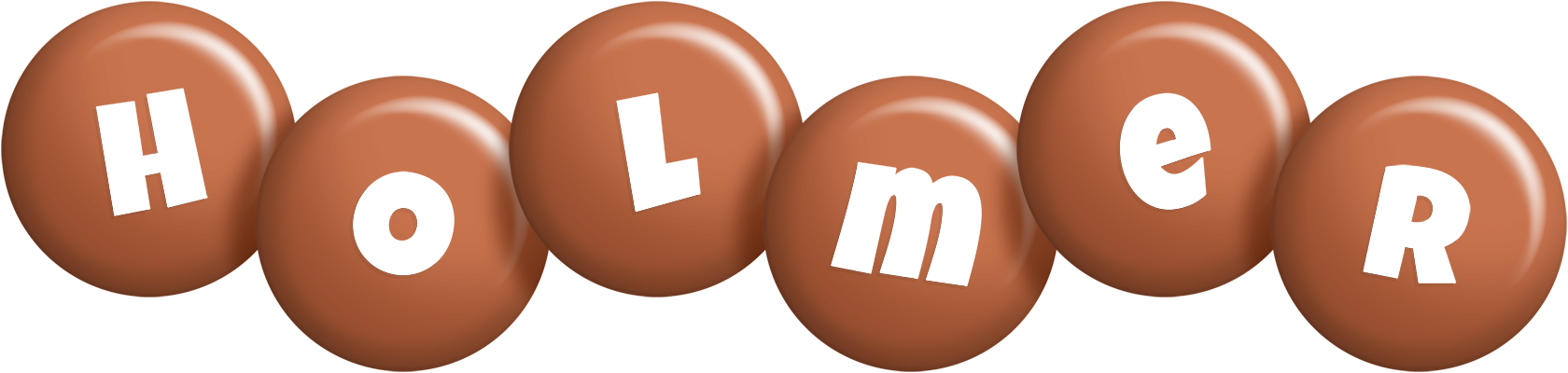 Holmer candy-brown logo