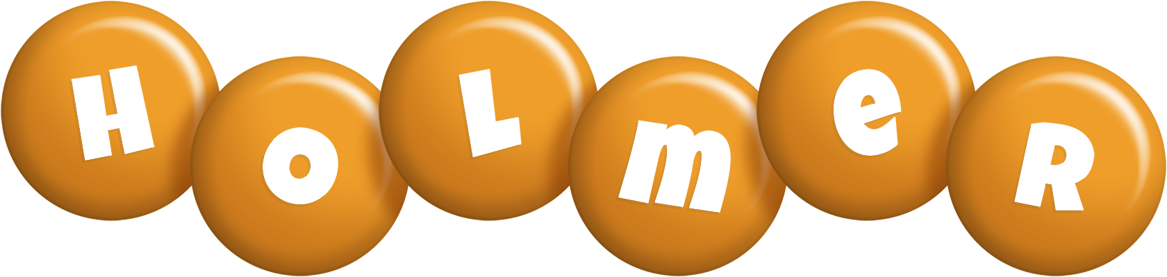 Holmer candy-orange logo