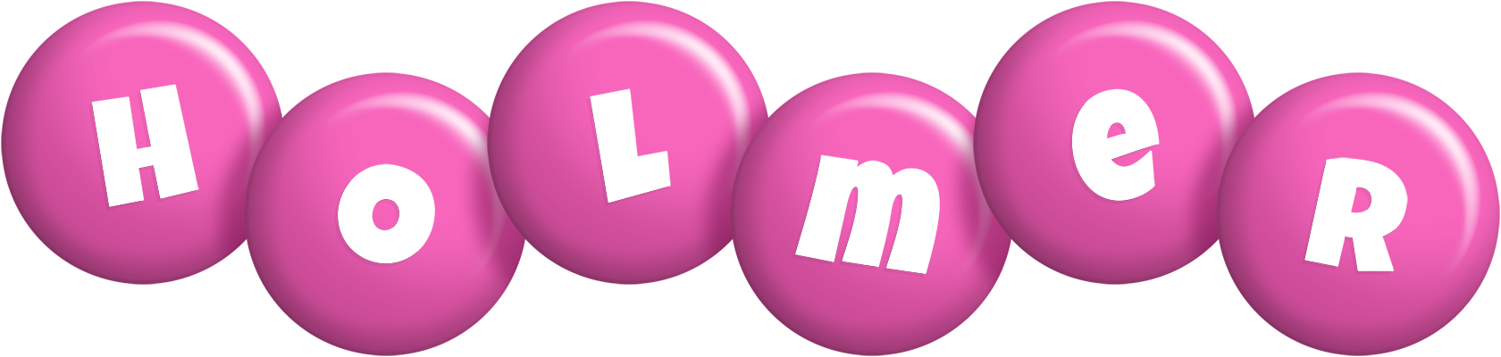 Holmer candy-pink logo