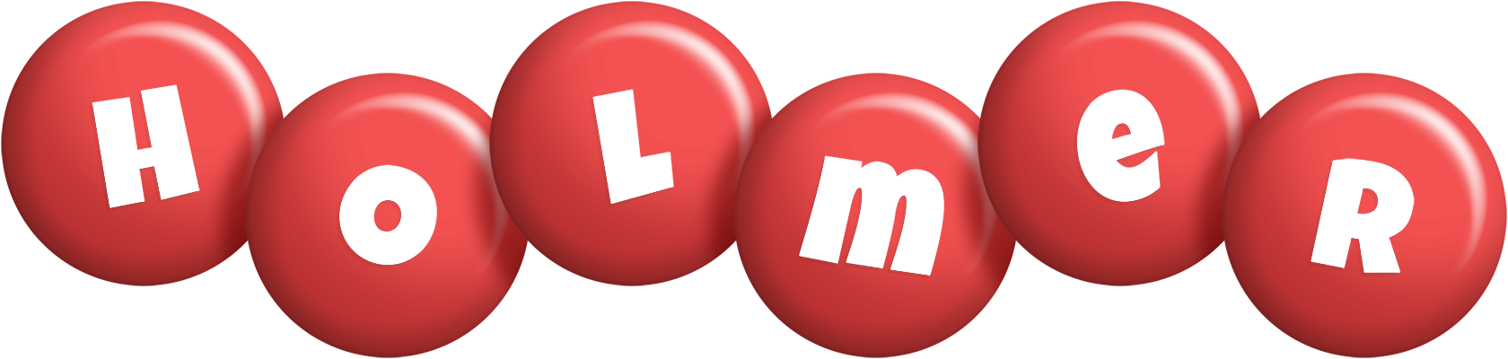 Holmer candy-red logo
