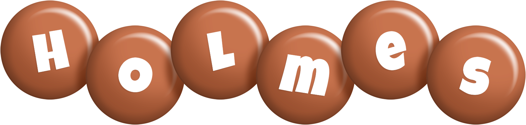 Holmes candy-brown logo