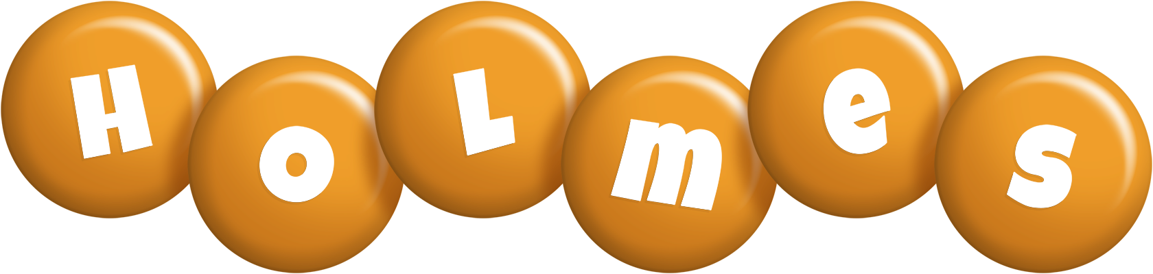 Holmes candy-orange logo