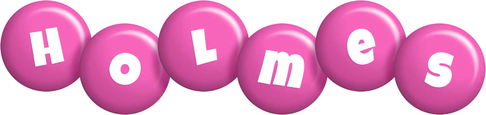 Holmes candy-pink logo