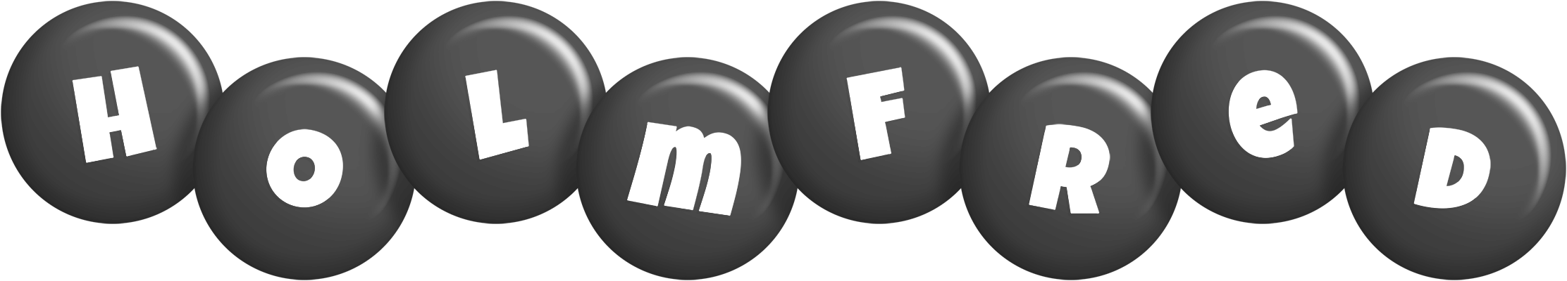 Holmfred candy-black logo