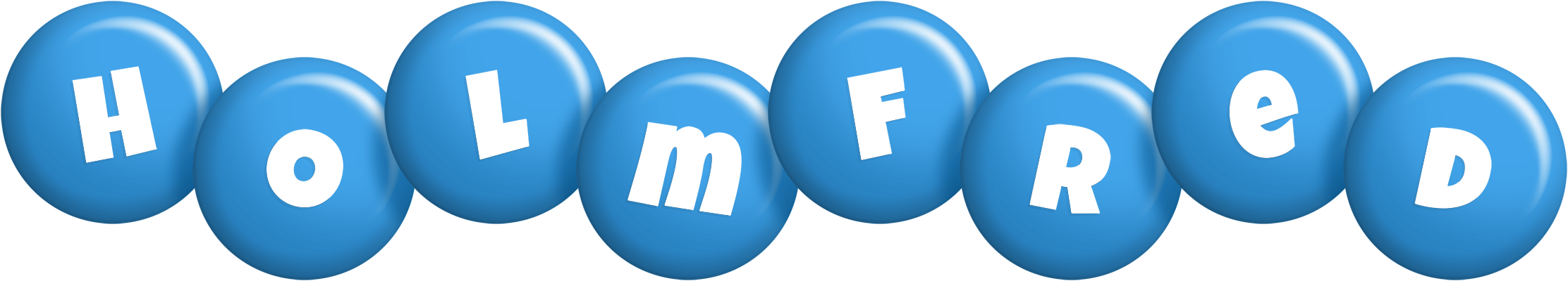 Holmfred candy-blue logo