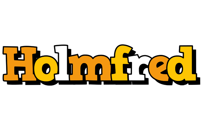 Holmfred cartoon logo