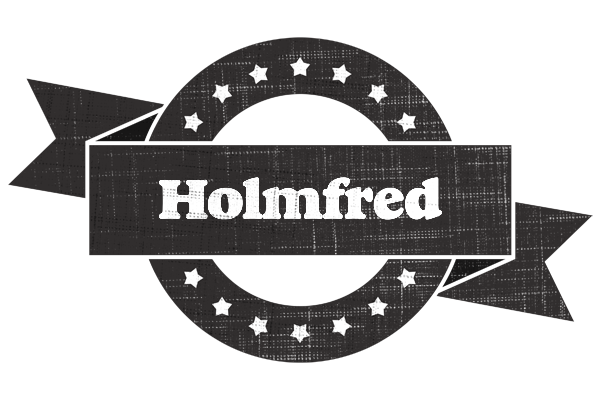 Holmfred grunge logo