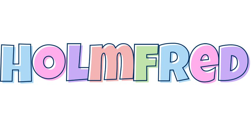 Holmfred pastel logo