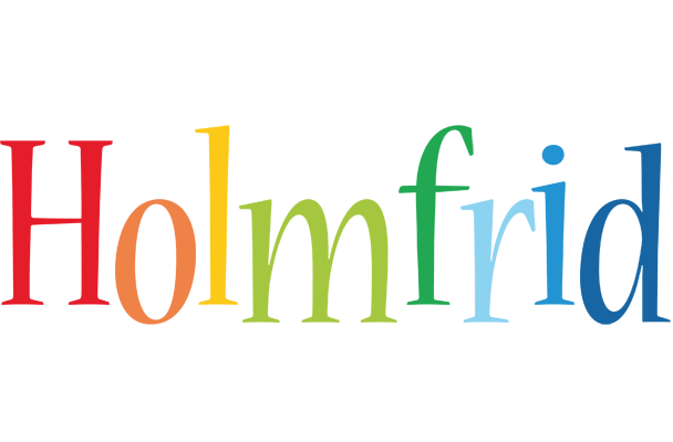 Holmfrid birthday logo