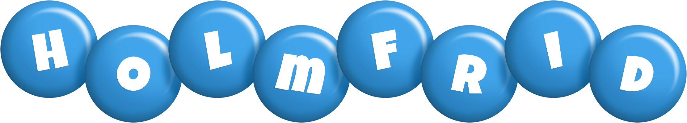 Holmfrid candy-blue logo