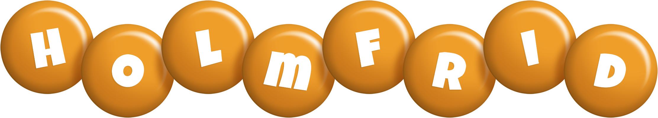 Holmfrid candy-orange logo