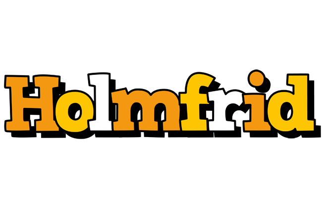 Holmfrid cartoon logo