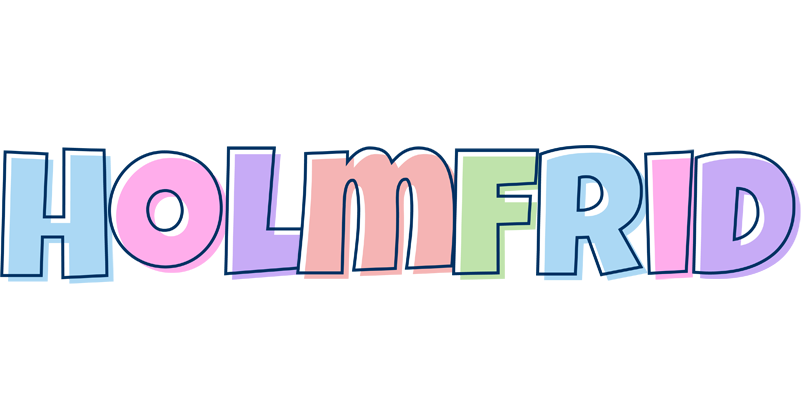 Holmfrid pastel logo