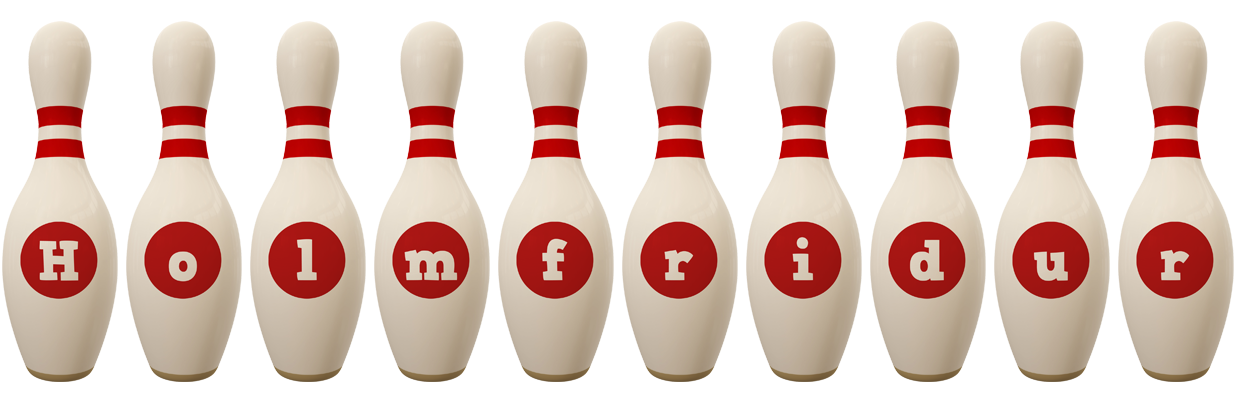 Holmfridur bowling-pin logo