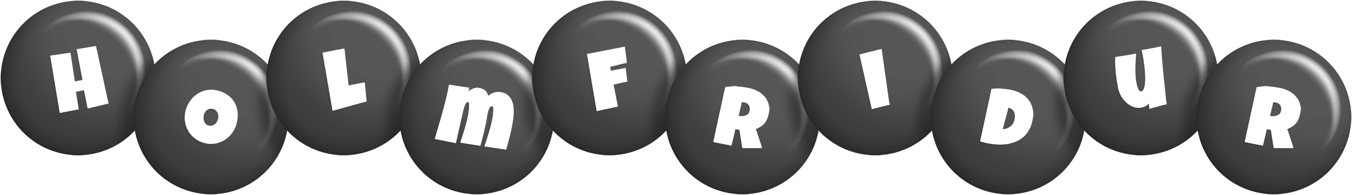 Holmfridur candy-black logo