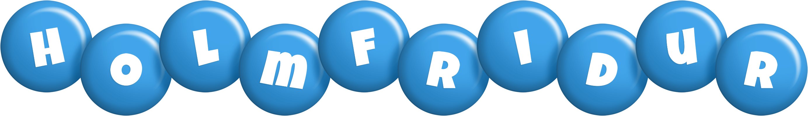 Holmfridur candy-blue logo