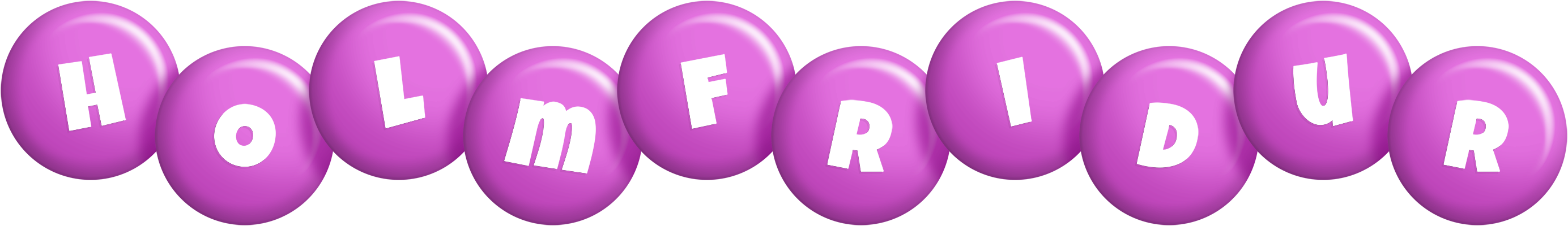 Holmfridur candy-purple logo