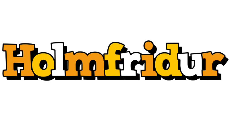 Holmfridur cartoon logo