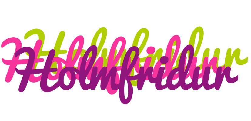 Holmfridur flowers logo