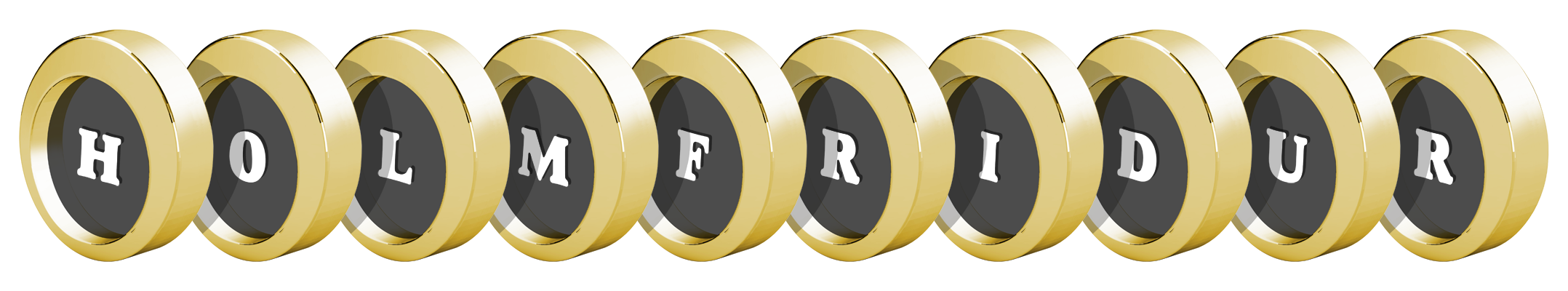 Holmfridur gold logo