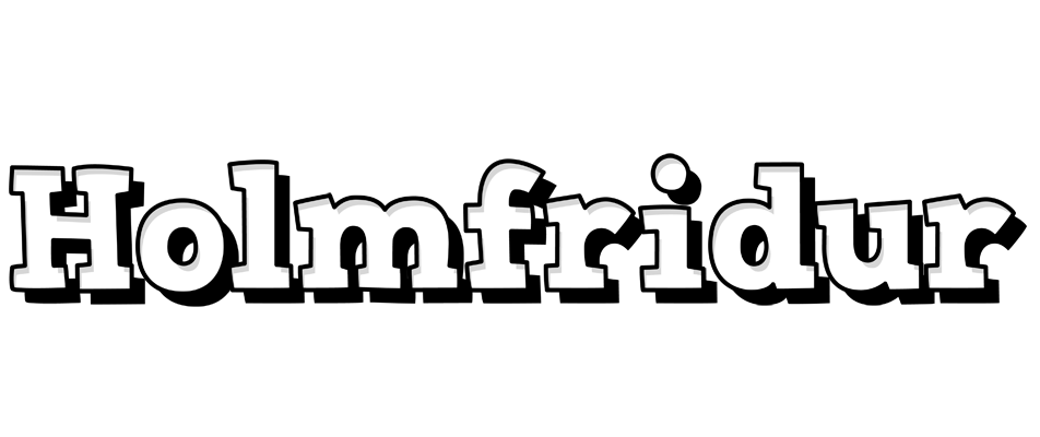 Holmfridur snowing logo
