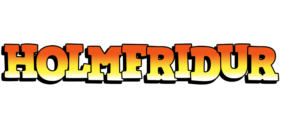 Holmfridur sunset logo