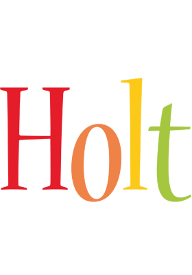Holt birthday logo