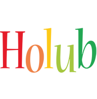 Holub birthday logo