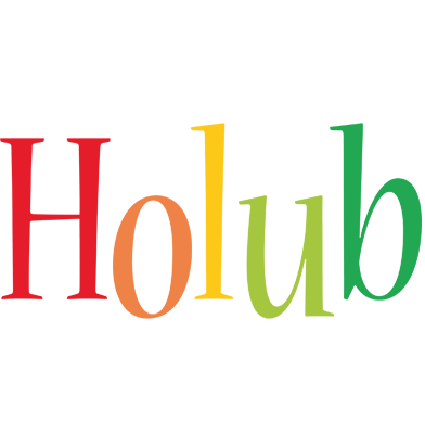 Holub birthday logo