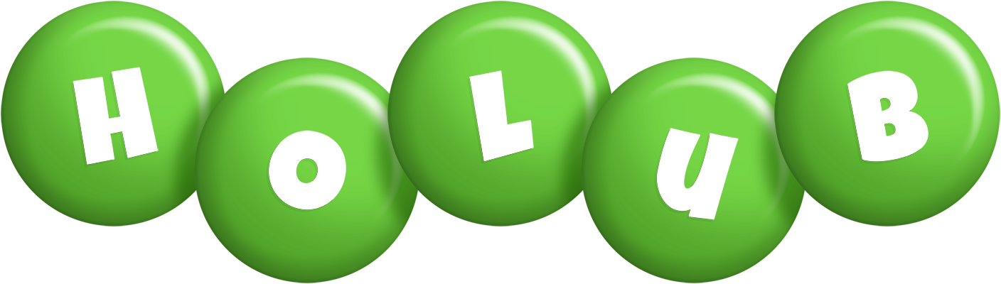 Holub candy-green logo