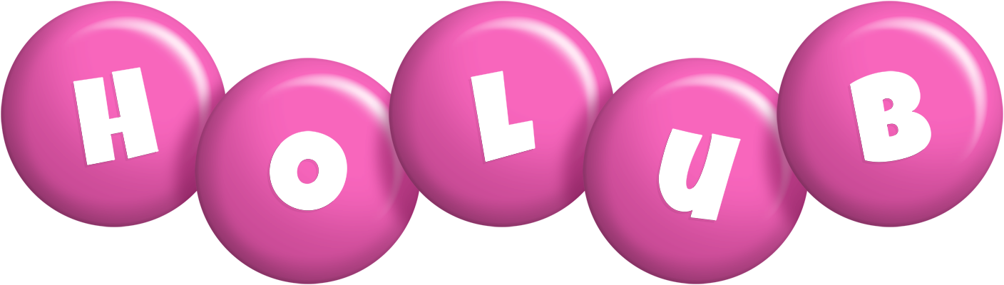 Holub candy-pink logo