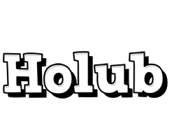 Holub snowing logo