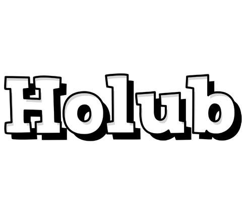 Holub snowing logo