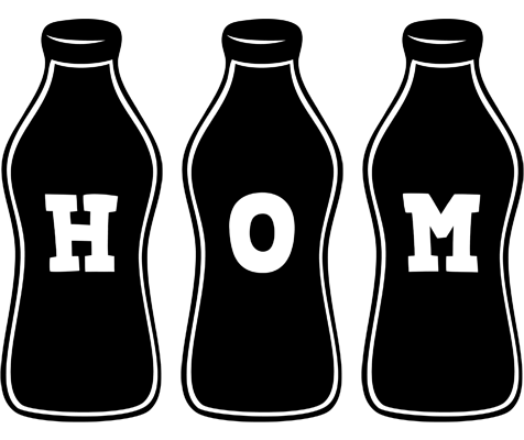 Hom bottle logo