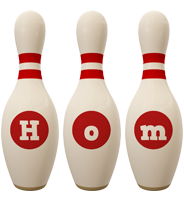 Hom bowling-pin logo