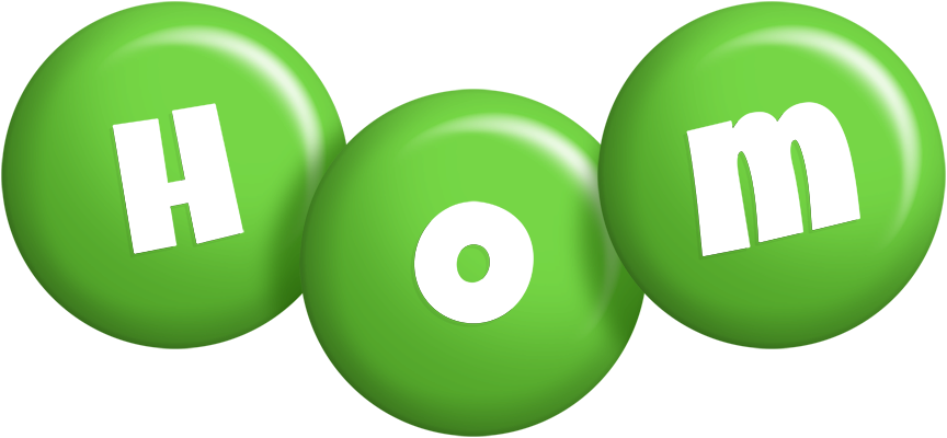 Hom candy-green logo