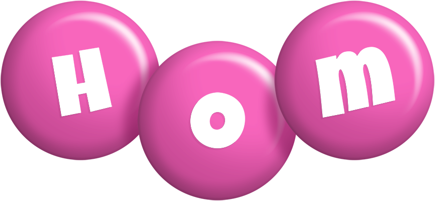 Hom candy-pink logo