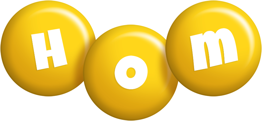 Hom candy-yellow logo