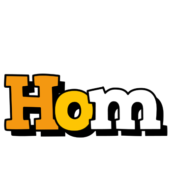 Hom cartoon logo
