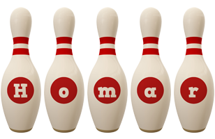 Homar bowling-pin logo