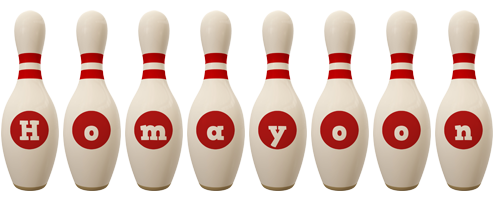 Homayoon bowling-pin logo