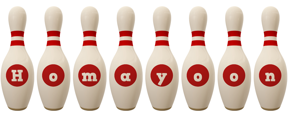 Homayoon bowling-pin logo