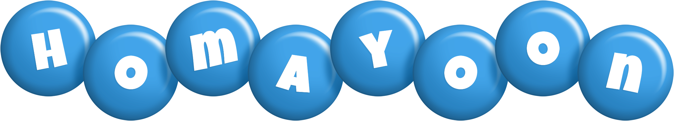 Homayoon candy-blue logo