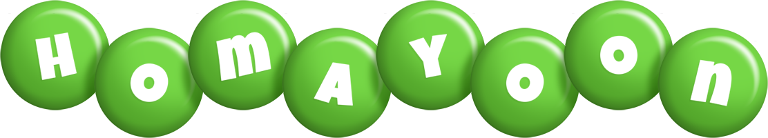 Homayoon candy-green logo