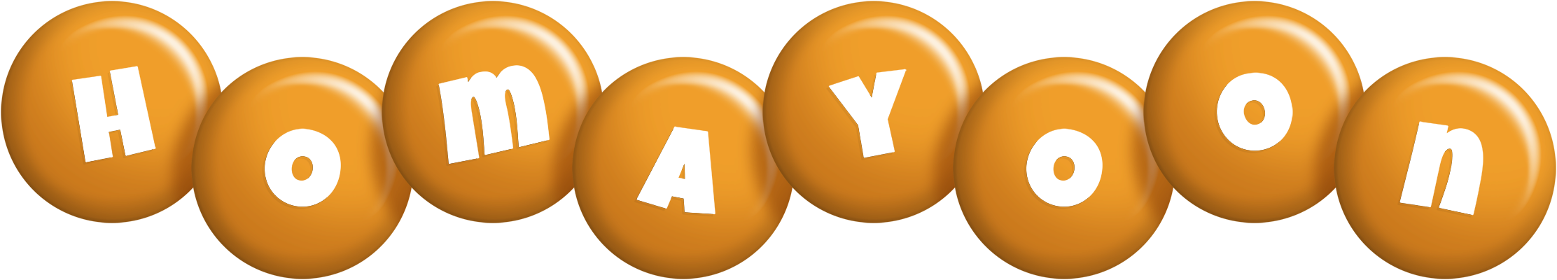 Homayoon candy-orange logo