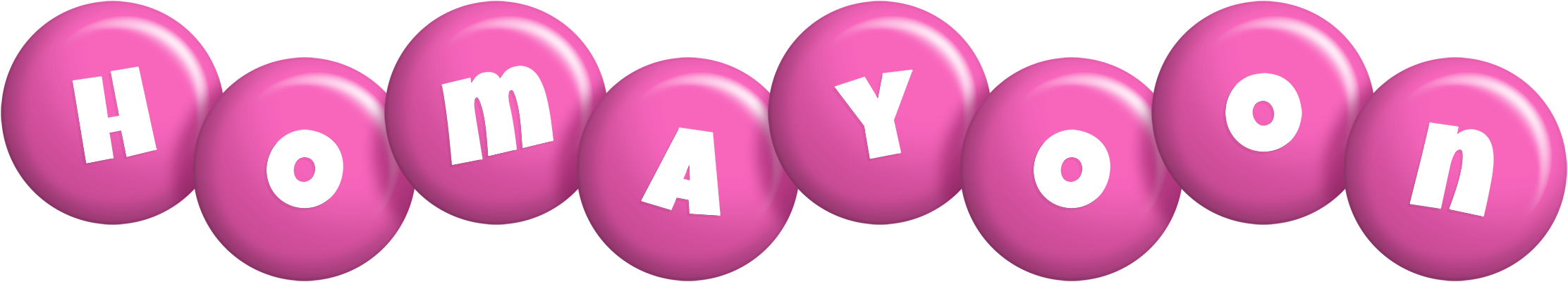 Homayoon candy-pink logo