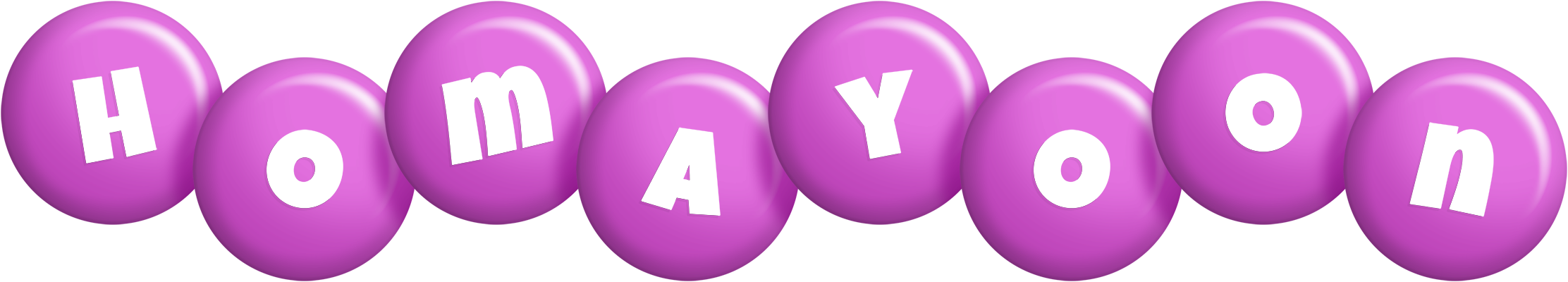 Homayoon candy-purple logo
