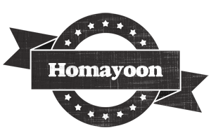 Homayoon grunge logo