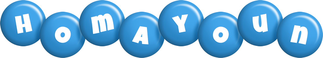 Homayoun candy-blue logo